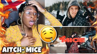 AMERICAN REACTS TO AITCH MICE I THINK IM IN LOVE😳 Favour [upl. by Aterg644]