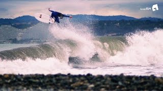 Surfing in Nice  Mediterranean sea [upl. by Chickie362]