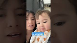 Filipino American Baby  Singing Lesson with Mommy shorts foryou toddlers [upl. by Itirp793]