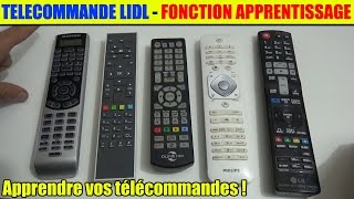 telecommande lidl silvercrest apprentissage de votre télécommandes freebox sfr orange livebox [upl. by Neiht]