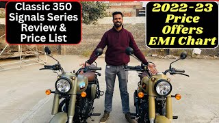 Royal Enfield Classic 350 Signals Series Full Review amp 202223 Price List  Offer  EMI Chart [upl. by Catie]