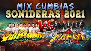 🚀CUMBIAS SONIDERAS 2020  2021💥 Grupo Los Tepoz vs Grupo Quintana Mix  Mix De Exitos Sonideros 🚀 [upl. by Iuqcaj606]