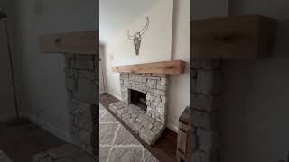 DIY stone fireplace [upl. by Mur]