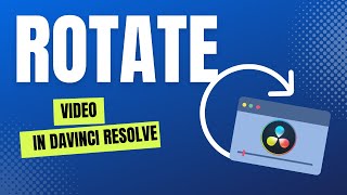 How To ROTATE and AUTO SCALE a video clip in DaVinci Resolve [upl. by Fuld464]