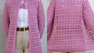 Super Easy Crochet Women Sweater Vest Pattern tığ işi kolay kazak [upl. by Alica]