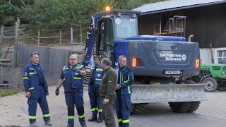 THW Übung Hilfe für den Wildpark in Frankenberg [upl. by Alywt]