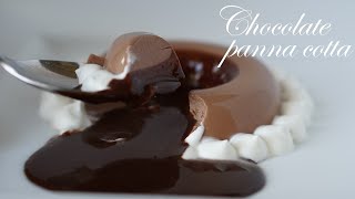 チョコレート・パンナコッタの作り方panna cotta recipe～ asmr [upl. by Bennink203]