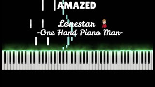 Amazed by Lonestar Piano Tutorial 🎹⚪️🟢 [upl. by Dnalro]