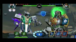 Dragonzord vs PedazordMegazord Battle Power Rangers Legacy Wars [upl. by Nordek569]