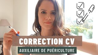 Correction en Live CV Auxiliaire de Puériculture [upl. by Arak667]