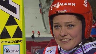 Carina Vogt holt WMGold in Falun SkiWeltmeisterschaft 2015 [upl. by Yerfej448]