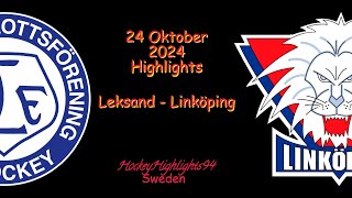 LEKSAND VS LINKÖPING  24 OKTOBER 2024  SHL  HIGHLIGHTS [upl. by Andonis]