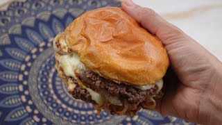 Classic American Smash Burger Recipe By Recipes Of The World [upl. by Richer]