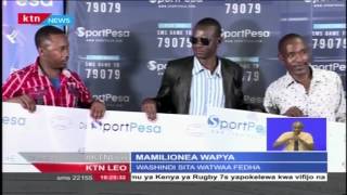 Washindi wapya wa jackpot ya SportPesa watunikiwa [upl. by Godderd]