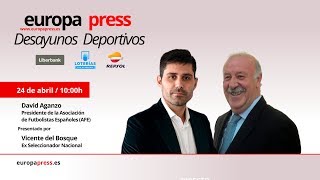 Desayuno Deportivo Europa Press con el presidente de la AFE David Aganzo [upl. by Clareta]