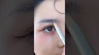 How To Draw Perfect Eyebrow Shape With Pencil ✨ [upl. by Sillek]