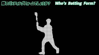 【プロ野球】誰のバッティング動作でしょうか？ Whoquots batthing form [upl. by Oer]