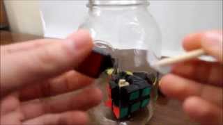 How to make a Cube in a bottle quotimpossiblequot Rubiks Cube inside jar [upl. by Enyamart]