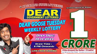 LOTTERY SAMBAD DEAR 8 PM 19112024 NAGALAND LOTTERY LIVE DEAR LOTTERY LIVE LOTTERY SAMBAD LIVE [upl. by Llewen560]