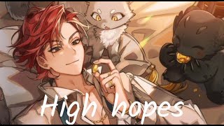 Nightcore  High Hopes Lyrics [upl. by Eioj688]