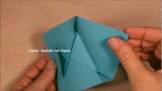 Briefumschlag falten zB zum Gutscheine zu verpacken  Origami Brief [upl. by Ricarda]