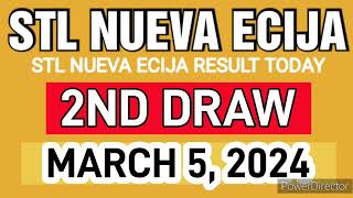 STL NUEVA ECIJA RESULT TODAY 2ND DRAW MARCH 5 2024 3PM [upl. by Jerrilee325]