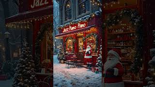 Outdoor Christmas Jazz  Winter Holiday Relaxing Background Music  Snowing shorts jazzpianomusic [upl. by Ahsiki322]