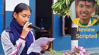 Film Review speech by Salina Khadka Script prepared by Samyog Raj Wagle Grade 8 [upl. by Bloch]