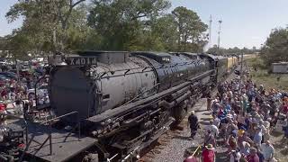 Union Pacific Big Boy Raw Drone Video10724 [upl. by Innor]