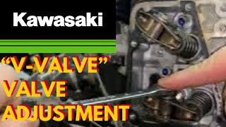 SUPER EASY KAWASAKI “VVALVE” ADJUSTMENT [upl. by Pizor]