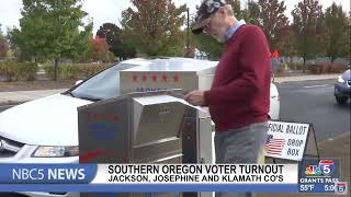 Tracking early voter turnout in southern Oregon [upl. by Oaoj]