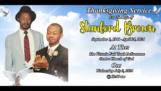 Stanford Brown Funeral Service Official Video [upl. by Joerg]