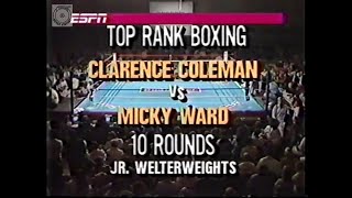 Micky WARD 🇺🇸 vs 🇺🇸 Clarence COLEMAN 23051989 [upl. by Drofniw]