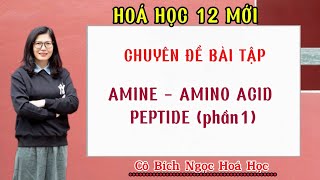 Hóa 12 mới Chuyên đề bài tập amine amino acid peptide phần 1 [upl. by Granger121]