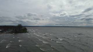 Utica Oneida Lake Canal High Winds 4 20 2024 [upl. by Draned]