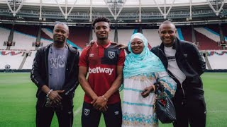 How Kudus Mohammed Flew His Mother amp Uncles To London To witness His West Ham United Unveiling [upl. by Hcire]