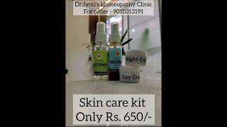 Homeopathic Skincare kit at Rs 650 9011013191 homeopathicclinic homeopathyheals skincare [upl. by Leboff888]