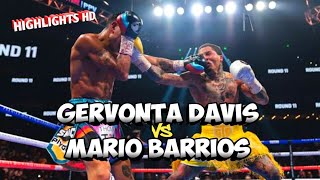 Pertandingan Berkelas  Gervonta Davis  Maryland  VS Mario Barrios  Texas  Highlights HD [upl. by Chader]