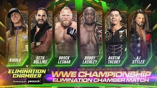 WWE Elimination Chamber 2022 Official and Full Match Card HD [upl. by Norine]