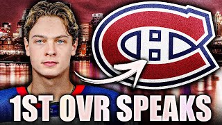 JAMES HAGENS SPEAKS ABOUT PLAYING IN MONTREAL 2025 1ST OVERALL PICK TO HABS [upl. by Kired]