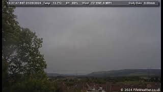 1 September 2024  Lochgelly WeatherCam Timelapse [upl. by Arocet]