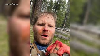 Veteran speaks out after fighting off grizzly bear while on honeymoon [upl. by Uohk722]