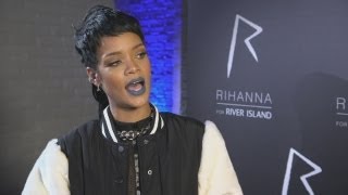 Rihanna interview RiRi talks fashion at River Island launch party [upl. by Ddahc]