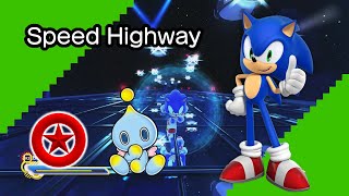 Sonic Generations 24  Speed Highway Act 2 All Red Rings and Chao [upl. by Khajeh]