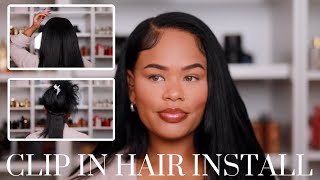 TRANSFORM YOUR LOOK INSTANTLY WITH CLIP IN EXTENSIONS  Curls Queen Hair [upl. by Eusadnilem926]