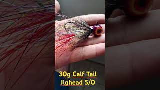 Calf Tail Jighead 30g 50 fishing pesca tucunare pescaesportiva flytying jighead tying viral [upl. by Dimmick248]