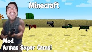 Minecraft 1102 MOD ARMAS SUPER CARAS DrSquids Gun Mod Español [upl. by Tyson]