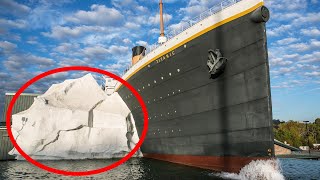 Iceberg Collapses at Titanic Museum [upl. by Orrocos31]