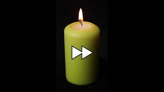 Time Lapse Large Candle burning down shorts [upl. by Zaslow]