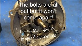 Rotax 185 part 2 splitting the crankcase on engine 2 [upl. by Arlette392]